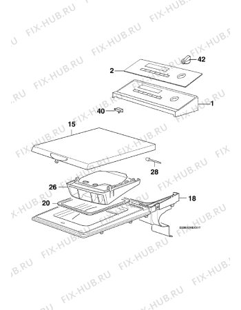 Схема №5 LAV48380 с изображением Модуль (плата) для стиралки Aeg 973913204401019